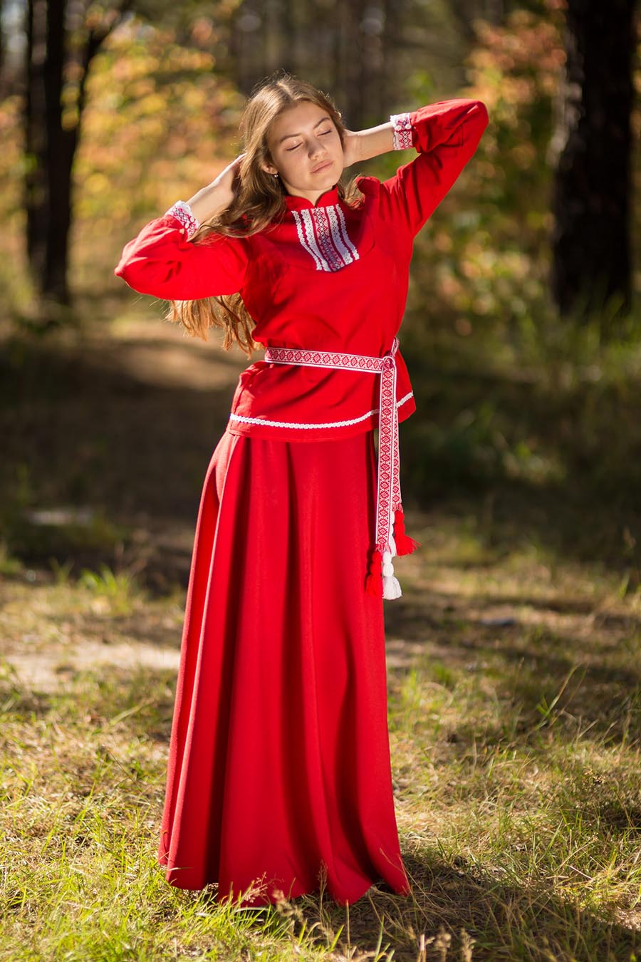 Underwear Women in Slavic costumes in Kunming