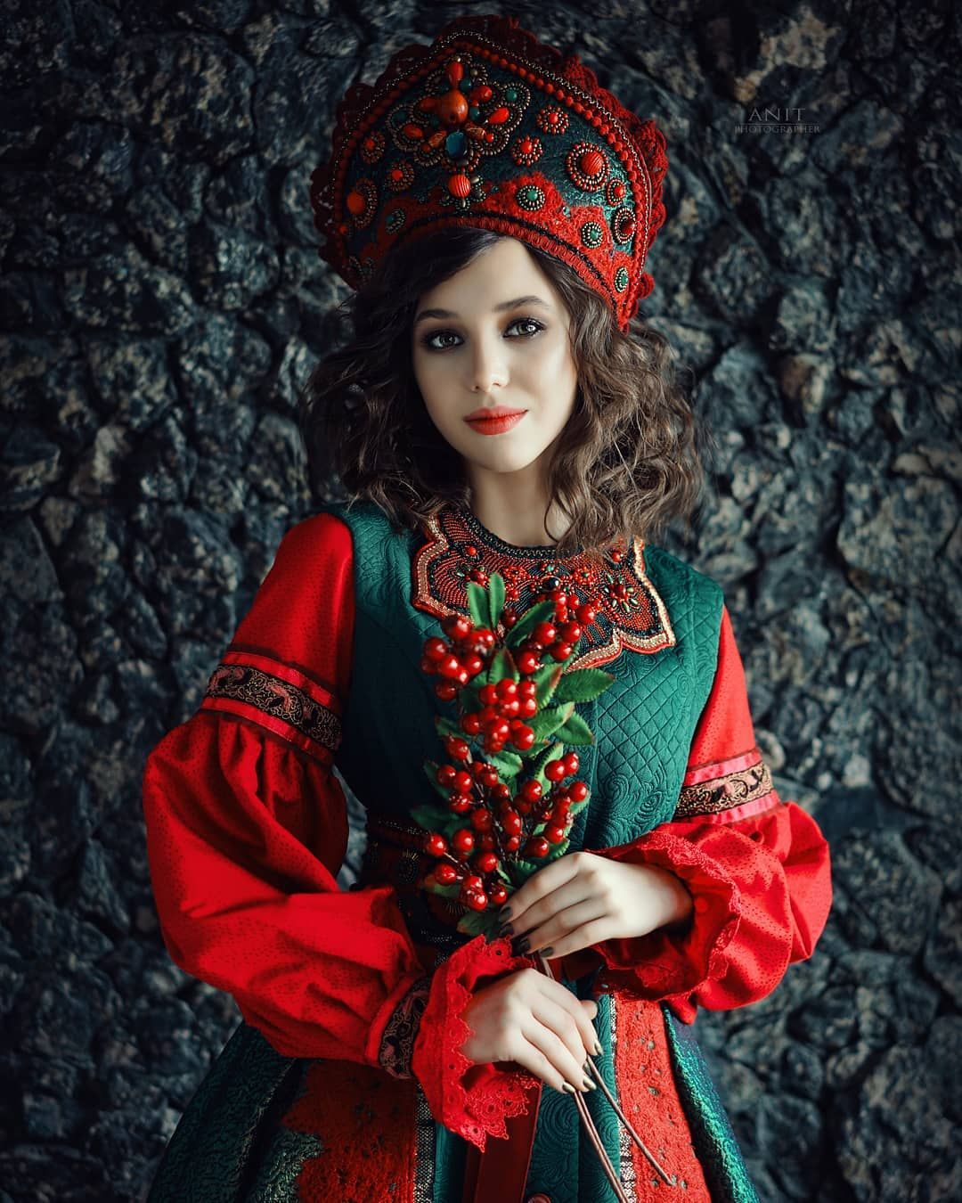 Nude girl Women in Slavic costumes in Kunming