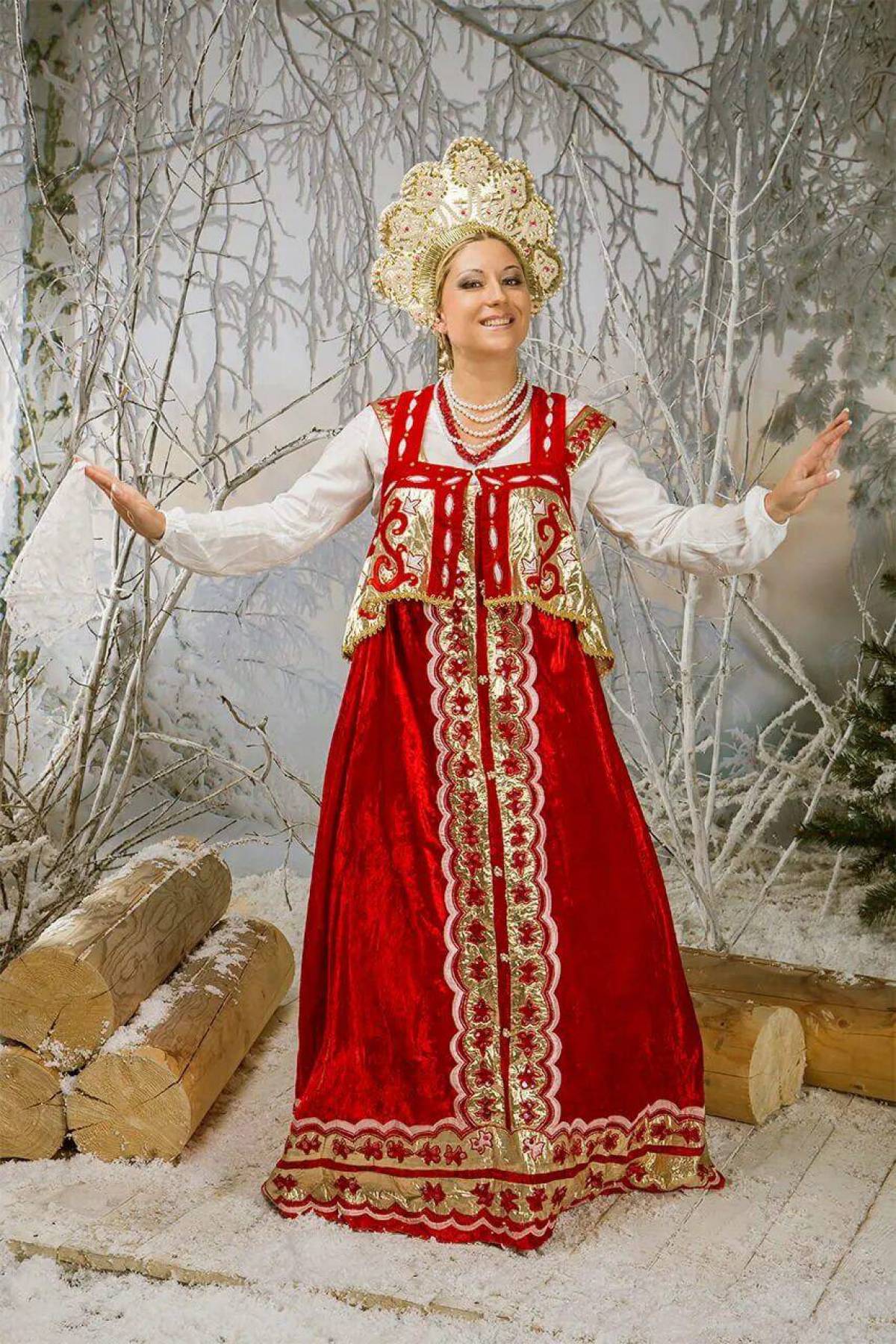 Girls in Slavic costumes in Kunming